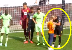 Erling Haaland sahaya giren hayranını kırmadı!