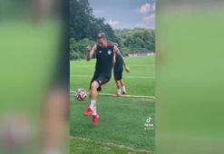 Eski Galatasaraylı Alex Telles antrenmanda döktürdü