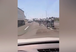 15 Temmuz Bisiklet Yarışı'nda facianın eşiğinden dönüldü! Ölümle burun buruna yarış...