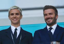 Romeo Beckham, serbest vuruş yeteceğini babası David Beckham'dan almış!