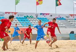 Plaj Futbolu Milli Takımı, Ukrayna'ya 7-5 kaybetti