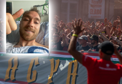 Euro 2020'de taraftarlardan Christian Eriksen'e müthiÅ destek!
