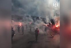 Beşiktaş taraftarı takımlarına moral verdi