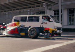 David Coulthard taksiye meydan okudu!