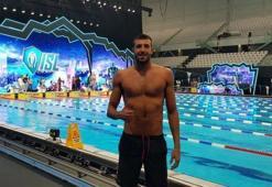 Emre Sakçı, erkekler 100 metre kurbağalamada üçüncü oldu