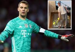 Manuel Neuer'den yeni kalecilik idmanı!