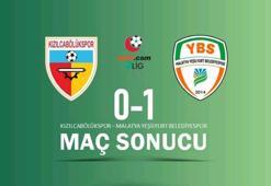 Kızılcabölükspor - Malatya Yeşilyurt Belediyespor maç sonucu: 0-1