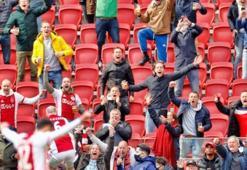 Hollanda'da taraftarlar Ajax maçında geri döndü!