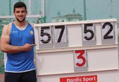 Enes Çankaya, Olimpik Deneme Yarışması'nda Türkiye rekoru kırdı