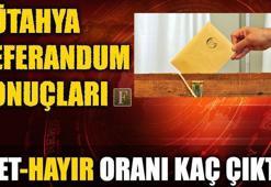 Kütahya referandum sonuçları 2017 (Kütahya Evet-Hayır oranı kaç çıktı?)