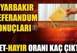 Diyarbakır referandum sonuçları 2017 - Diyarbakır Evet-Hayır oranı kaç?