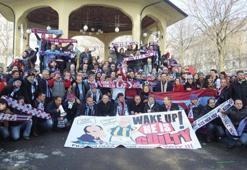 Trabzonspor taraftarının "Temiz Futbol" eylemi