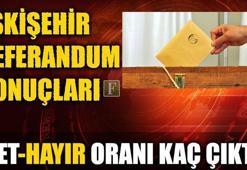 Eskişehir referandum sonuçları 2017 - Eskişehir Evet-Hayır oy oranı kaç?