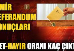 İzmir referandum sonuçları 2017 - İzmir Evet-Hayır oranı kaç?