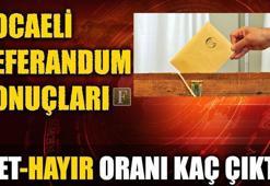 Kocaeli referandum sonuçları (2017 Kocaeli seçim sonuçları)