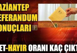 Gaziantep referandum sonuçları (2017 Gaziantep seçim sonuçları)