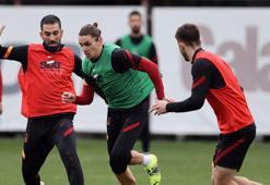 Galatasaray'da Arda Turan ve Kerem Aktürkoğlu takımla çalıştı