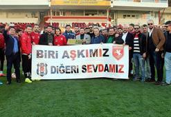 Beşiktaşlı taraftarlardan, Samsunspor'a destek