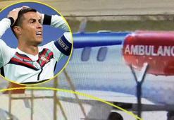 Cristiano Ronaldo ambulans uçakla Torino'ya gitti