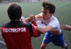 Amatör maçta olay