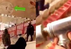 Protokol tribününe musluk attılar!