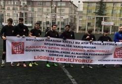 "Soyunma odasına asitli su atıldı" iddiası