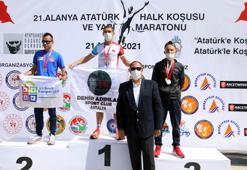 Alanya'da 21. Atatürk Halk Koşusu ve Yarı Maratonu yapıldı
