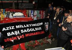 Beşiktaş muhabirleri şehitler için dua okuttu!