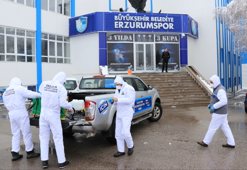 Erzurumpor'un tesisleri dezenfekte edildi