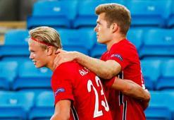 Norveç'i Alexander Sörloth-Erling Haaland ikilisi taşıdı!