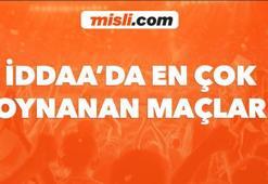 Misli.com'da günün en çok iddaa oynanan maçları