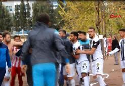 AlaÅehir'deki amatör maçta kavga! VİDEO