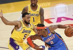 NBA'de Lakers, Thunder'ı uzatmada yendi