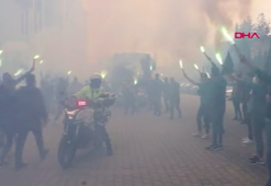 Denizlispor taraftarından takımlarına moral konvoyu