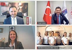 Ritmik cimnastiğe dev destek