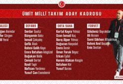 Ümit Milli Futbol Takımı'nın hazırlık kampı aday kadrosu açıklandı