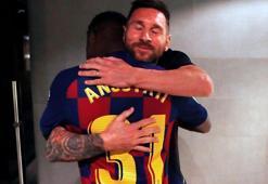 Ansu Fati tarihe geçti, ilk tebrik Lionel Messi'den geldi!
