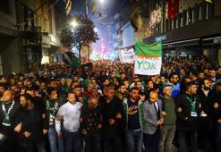 Bursaspor taraftarı, şehrin takıma sahip çıkması adına yürüdü