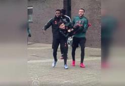 Ajax antrenmanında eğlenceli anlar!