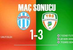 Antalya Kemerspor-Malatya Yeşilyurt Belediyespor maç sonucu: 1-3