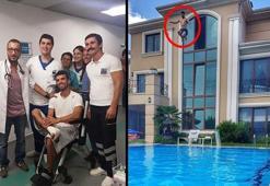 Kenan Sofuoğlu 3. kattan atladı, hastanelik oldu!