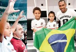 Beşiktaşlı Marcelo'nun oğlu tribünden düştü!