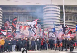 Milan - Inter | Milano derbisi öncesi taraftarlar stada akın etti!