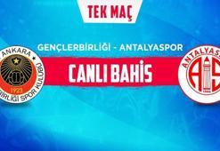 Gençlerbirliği - Antalyaspor maçı iddaa oranları! Heyecan misli.com'da