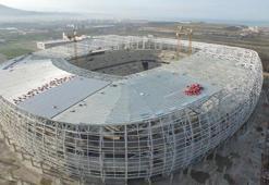 Samsunspor'un yeni stadının yüzde 74'i bitti