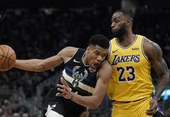 LeBron & Giannis düellosu geceye damga vurdu!