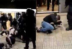 Romanya'da yumruklar havada uçuştu! Kavga anı anbean kaydedildi! (VİDEO)