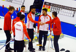 Erkek Curling Milli Takımı, Hırvatistan'ı mağlup etti