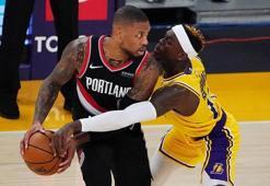 NBA'de bugün: Los Angeles Lakers - Portland Trail Blazers maç sonucu: 107-115