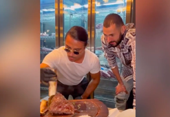 Nusret'in misafiri Real Madrid'in yıldızı Karim Benzema!